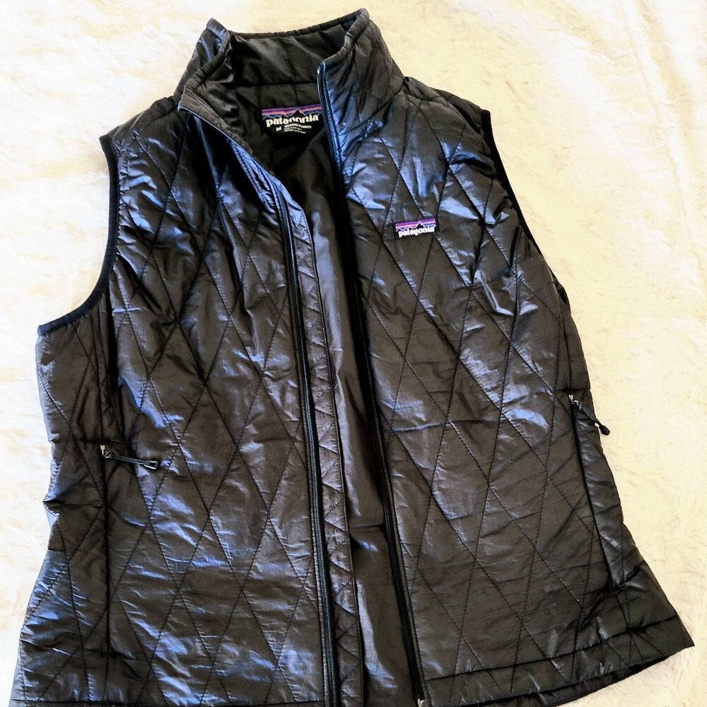 Patagonia Primaloft Vest - Womens Medium Black